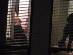 Brunette Changing with her Friends - Voyeur Window Peep