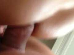 I fuck my wife anal and shove a toy in her sweet pussy. Nice