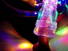 Festive fleshlight cock milking