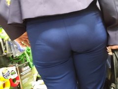 Juicy ass girls in tight dress pants