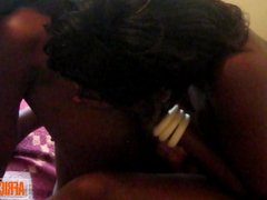 Kinky African Lesbians Play With Each Other In The Bedroom
