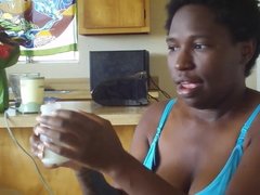 Pumping breast milk black