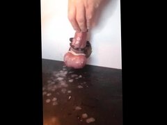 Cock torture with hot wax and ice CBT