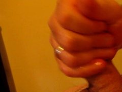 Me playing with my cock and my cum some more