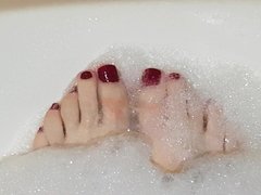 my hot feet and red Nail , Crossdresser , TV