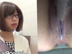 Classy Japanese babes recorded during pissing time