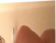 American webcam whore in the shower before her live show