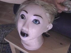 degrading and throat fucking cumdoll till throat pie