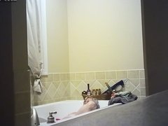 Hidden Camera Wife Masturbating in Tub