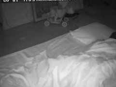 Ip cam masturbate under blanket (with audio)