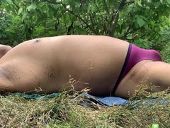 Sunbathing in central park