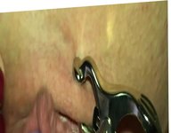 German Milf Masturbating and Orgasm with clips