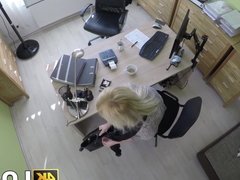 Naughty amateur bent over and fucked by fake agent