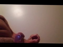 Masturbating with nice cumshot