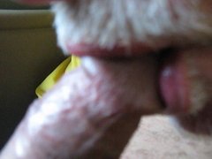 Another gentle cock licking, he loves it ! and its obvious.
