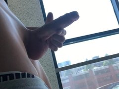 Amateur twink and showing off his cock - Public flashing