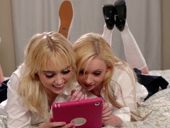 College Girls Discovering Lesbian Porn