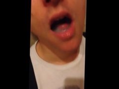 Swallowing his cum