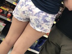 Nice white girl in shorts