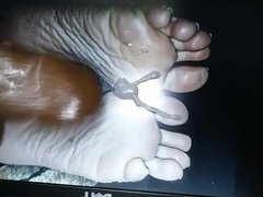 Feet tribute for a damn sexy white wife