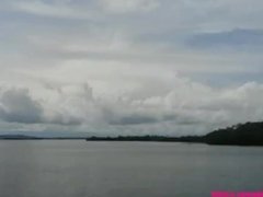 Driving my boat in Bocas Del Toro then Deepthroat Throatpie