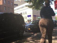Thick Booty Latina Milf in Leopard Jumpsuit
