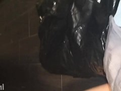 Nylon piss Blowjob Footjob cum Riding and Prostata Massage