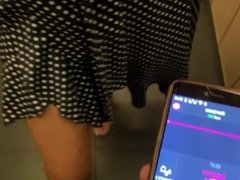 public Masturbation with lovens (LUSH)in the nightclub and in the Parking