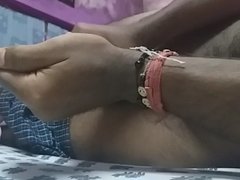 Desi boy yudhajit shaking dick & taking sperm on hand