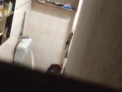Desi indian bathing on hidden cam