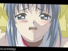 Inviting anime virgin girl is fucked for the first time