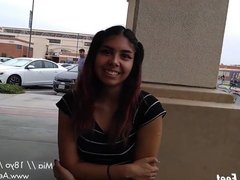 18yo Cute Latina Teen Freshman Feet in Public