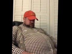 420lb fat gainer chug and belly play