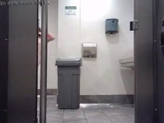 Hot young bitch get spied in the toilet of a club