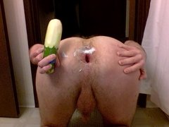 Zucchini anal gape farting part 3