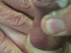 stroking and cum