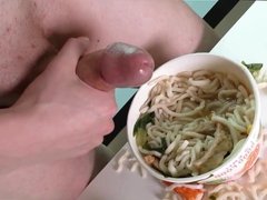 Noodles with meat and special sauce