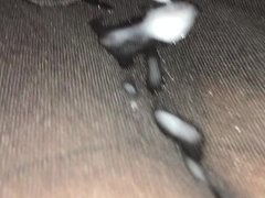 Quick cum !!!  In black nylons