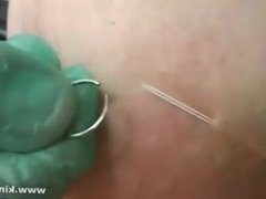 Pumped pierced labia and piercings insertions her tits