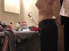 Hot Ass Blonde in Bathroom-Hidden Cam Clip