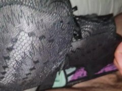 Wank an cum in mates wife panties an bra