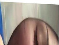 My pantyhose encased orgasm in bathroom