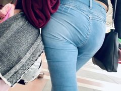 Latina Big Booty in Jeans . Ass Walking 1