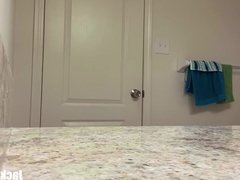 Hot Ass Roomate Spied with Hidden cam In Bathroom By Voyeur