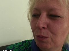 Wife catches him fucking big tits old mother in law