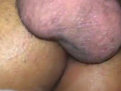 Treesome with horny Moroccan girl fucked by a very tick dick