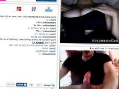 Guy jerking off to random naked chicks on chatroulette