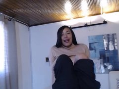 Huge boobs chinese masturbating in her office