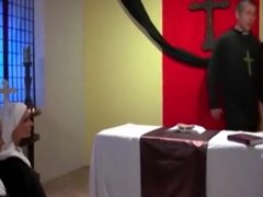 Lucky Priest Fucks two sexy Nuns