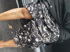 86 year old in car with no panties wearing a dress vid three